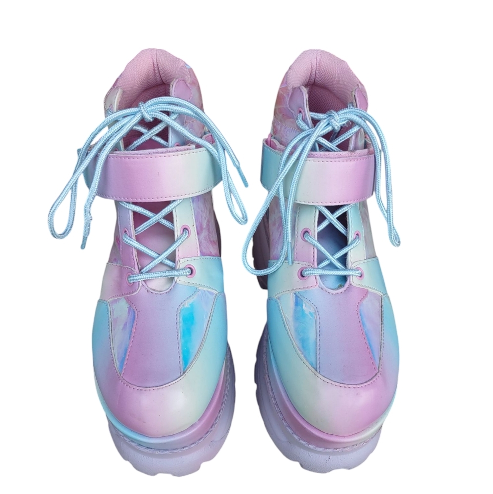 Sugar Thrillz Size 10 Platform Iridescent Shoes - Picture 4 of 16